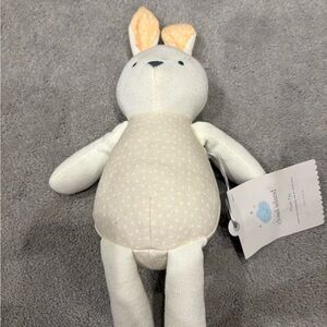 Cloud Island White and Cream Bunny Plush